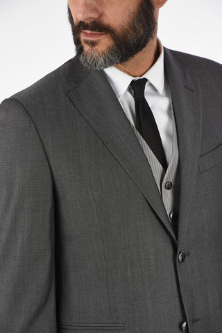 CC COLLECTION CERIMONIA RIGHT virgin wool 3 piece waistcoat suit