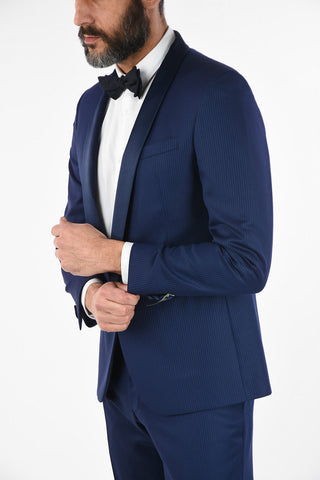 CC COLLECTION CERIMONIA RESET pinstriped virgin wool Tuxedo