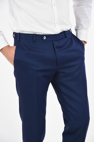 CC COLLECTION CERIMONIA RESET pinstriped virgin wool Tuxedo