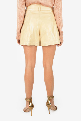 Leather Shorts with Belt