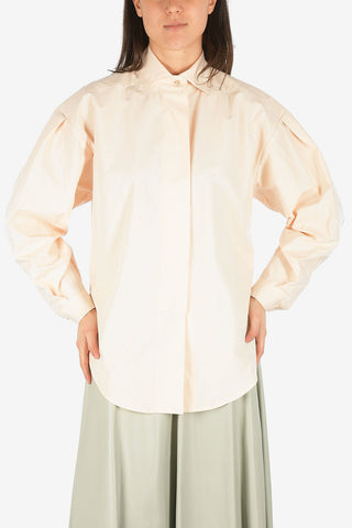 Hidden Closure Oversize Shirt