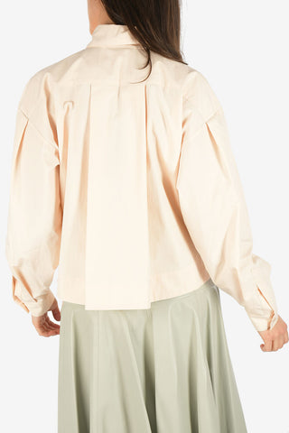 Hidden Closure Oversize Shirt