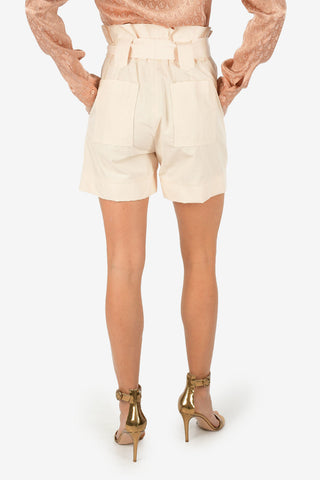 High Waist Side Pockets Shorts with Belt