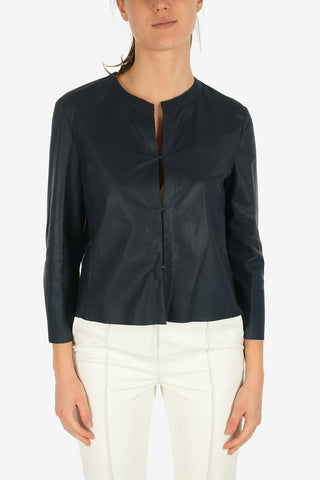 Leather 3/4 Sleeve Jacket