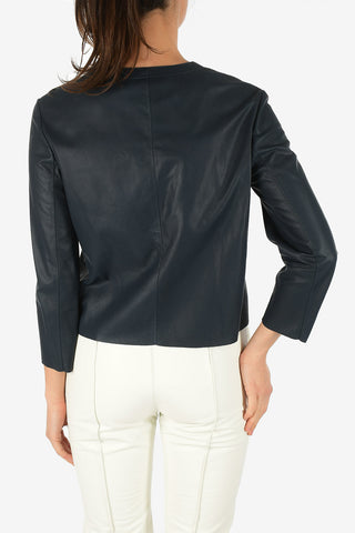 Leather 3/4 Sleeve Jacket
