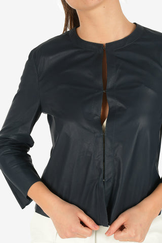 Leather 3/4 Sleeve Jacket