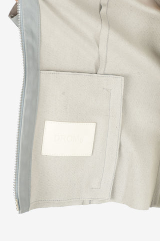 Leather Jacket with Zip Closure