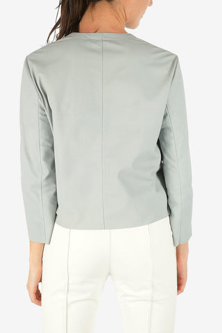 Leather 3/4 Sleeve Jacket
