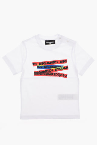 T-Shirt Girocollo con Stampa Logo