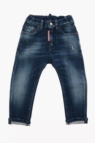 Stretch Denim Stonewashed Jeans