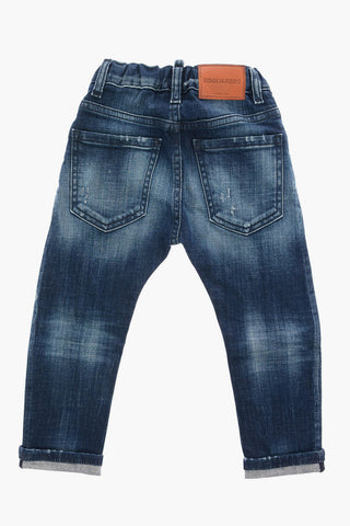 Stretch Denim Stonewashed Jeans