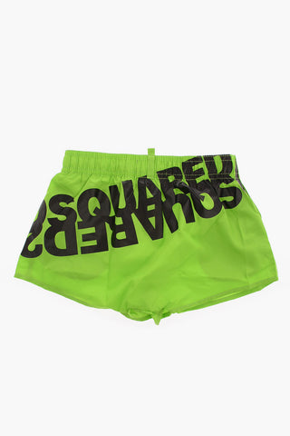 Logo Print Board Shorts Beachwear