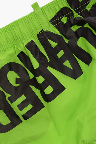 Logo Print Board Shorts Beachwear