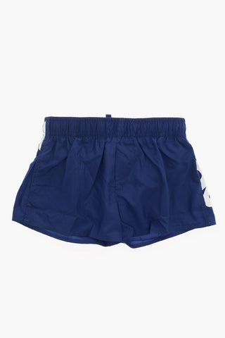 Logo Print Board Shorts Beachwear