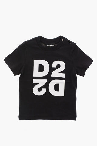 T-Shirt Girocollo con Stampa Logo