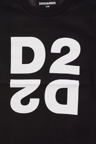 T-Shirt Girocollo con Stampa Logo