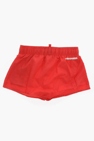 Logo Print Board Shorts Beachwear