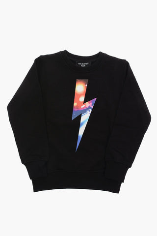 Felpa CITY LIGHTS BOLT Girocollo in Cotone