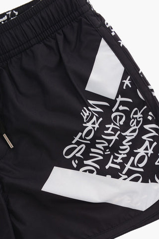 Drawstring MODERNIST GRAFFITI Board Shorts Swimwear