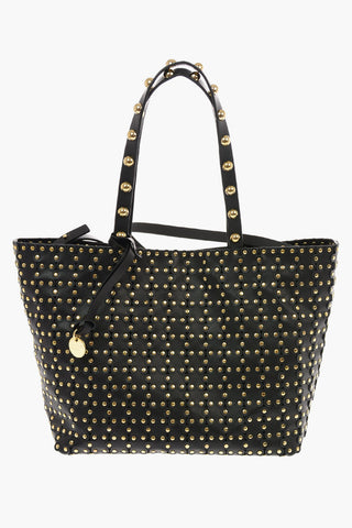 Borsa Tote in Nappa con Applicazioni Floreali