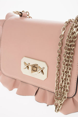 Soft leather ROCK RUFFLES Shoulder Bag with Adjustable Shoulder Chain