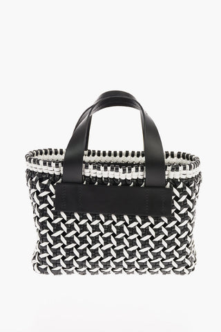 Two Tone Braided Leather with Removable Shoulder Strap