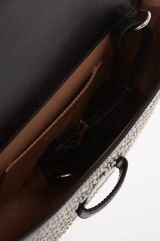Borsa Saddle in Pelle con Borchie e Tracolla Removibile 