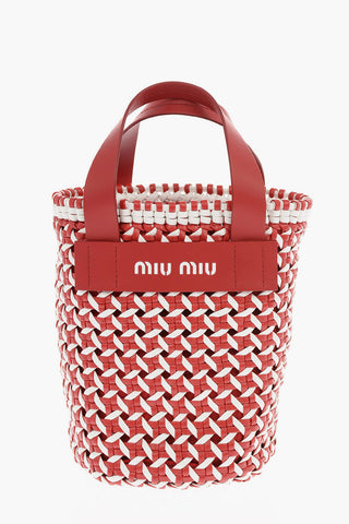 Braided Bucket Bag with Removable Shoulder Strap