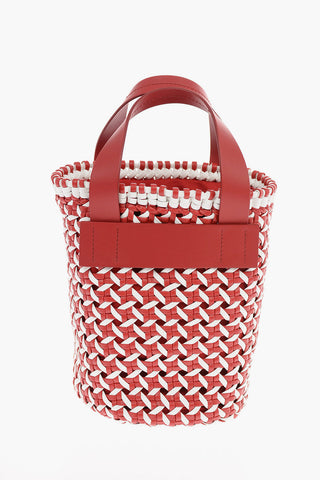 Braided Bucket Bag with Removable Shoulder Strap