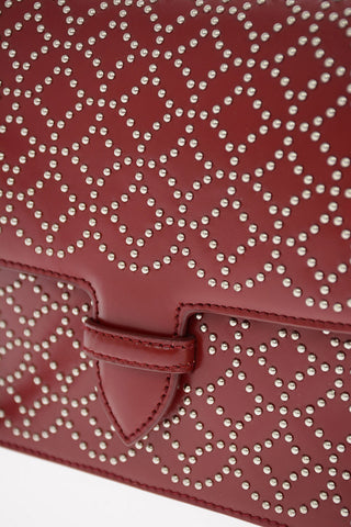 Studded Leather Mini Crossbody Bag