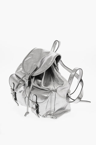 Zaino in Pelle Lamè con Coulisse