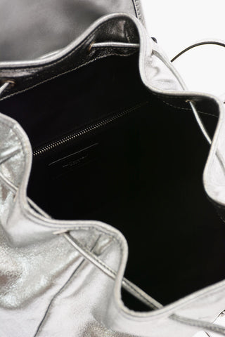 Zaino in Pelle Lamè con Coulisse