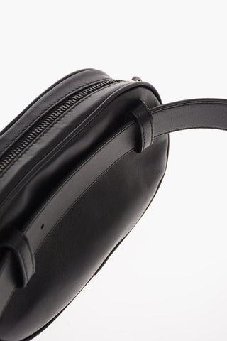 Braided Leather Bum Bag with Removable Belt 