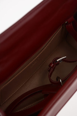 Studded Leather Clutch with Magnetic Closure