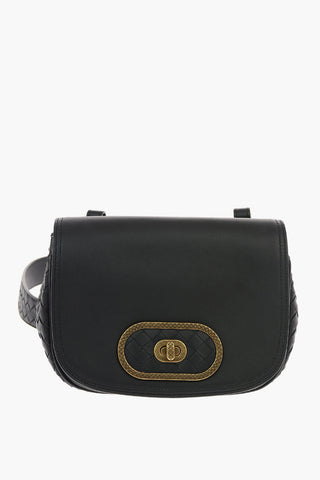 Soft Leather BV LUNA Saddle Bag with Removable Shoulder Strap