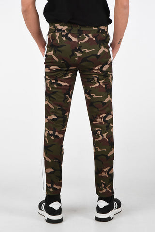 Camouflage Single Pleat SLIM TRACK Joggers 