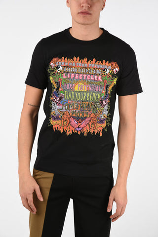 Printed FIND YOUR BEACH Slim Fit T-Shirt