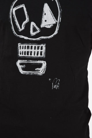 Skull Printed Crew-Neck T-Shirt