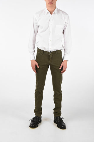 Pantaloni Slim Fit in Cotone Stretch