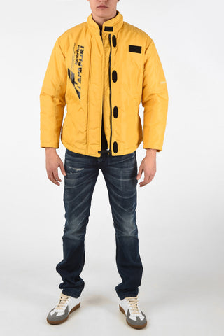 MARTINE ROSE A-SAND MIMOSA hidden closure blouson