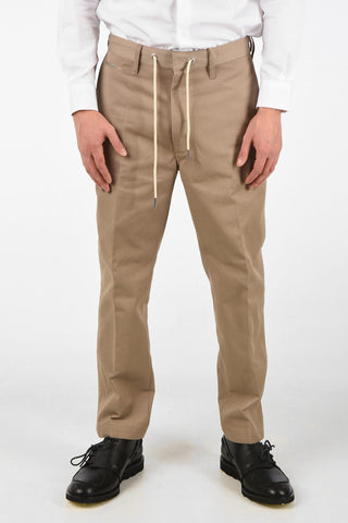 Drawstring Mid Waist Single Pleat P-MORGY Pants