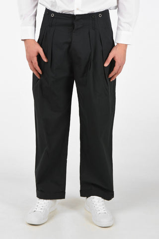 Double Pleat ACE Pants with Suspenders Buttons