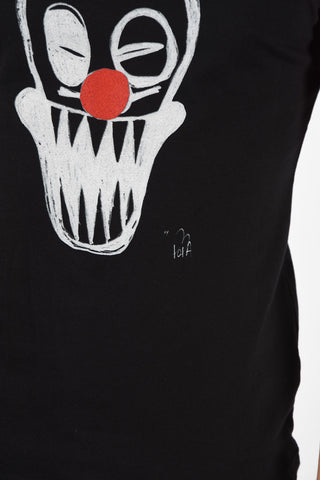 Clown Printed Crew-Neck T-Shirt