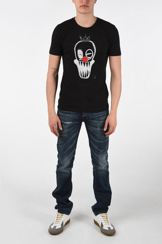 Clown Printed Crew-Neck T-Shirt