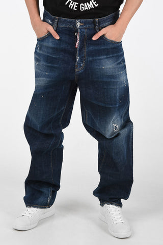 22cm Vintage Effect Jeans