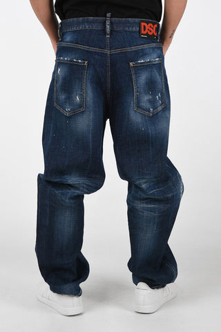 22cm Vintage Effect Jeans