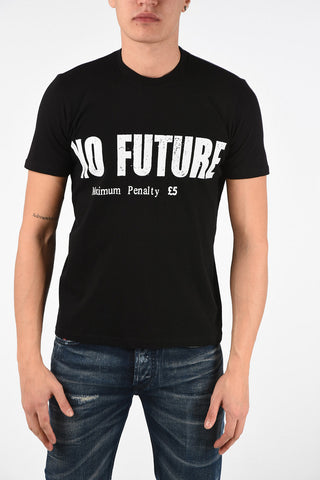 JAMIE RIED T-Shirt Girocollo NO FUTURE in Cotone 