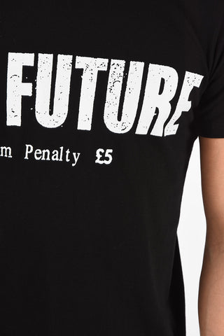 JAMIE RIED T-Shirt Girocollo NO FUTURE in Cotone 