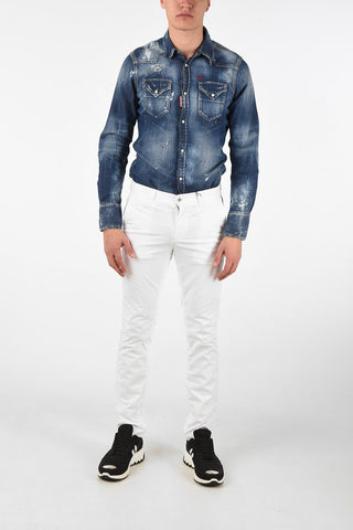 ARMANI EXCHANGE Mid Waist Straight Fit pants