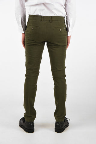 Pantalone Dritto in Cotone Stretch